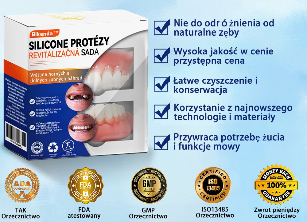 Bikenda™ Silikonowy Zestaw Do Mierzenia Protez 🧨🧨 (👩🔬 Zgodny z CED, zatwierdzony przez profesjonalnych dentystów)