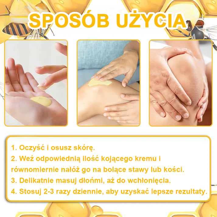 (Specjalnie dla osób starszych & polecane przez ortopedów) 🔥🔥 Krem TLOPA® z Toksyną Botulinową i Jadem Pszczelim – Przeciwbólowy i Regenerujący Kości 🐝🌿