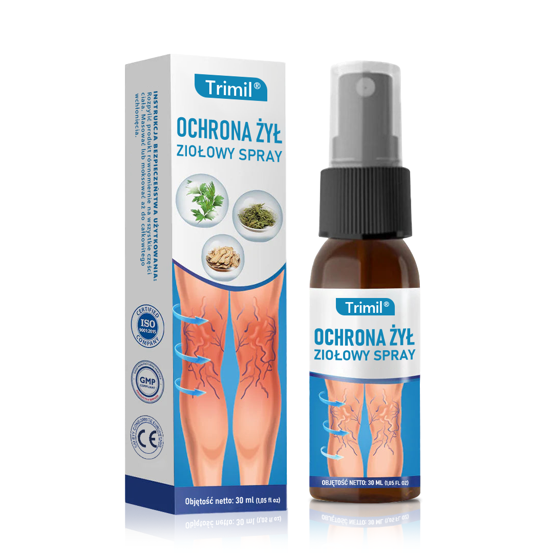 Trimil® Ziołowy Spray na Ochronę Żył – ✅Klinicznie udowodniono, że eliminuje żylaki w zaledwie 7 dni!🌿