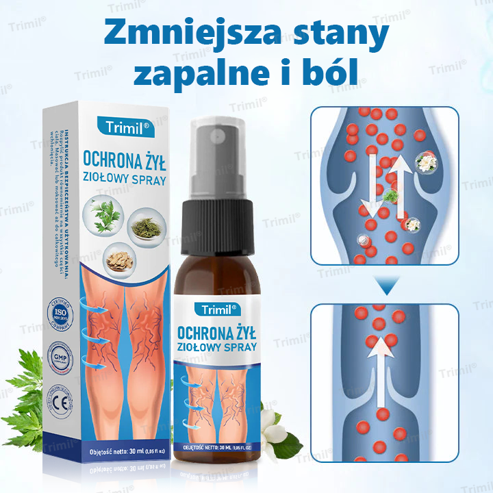 Trimil® Ziołowy Spray na Ochronę Żył – ✅Klinicznie udowodniono, że eliminuje żylaki w zaledwie 7 dni!🌿
