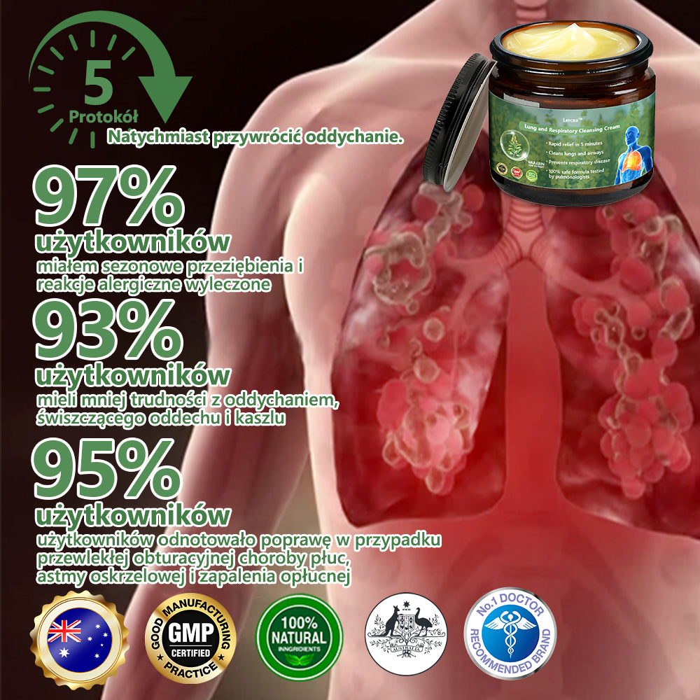 [Oficjalny sklep marki] 👨‍⚕️Lercea™ Ekskluzywny Balsam Naprawczy dla Płuc (☘️Polecany przez specjalistów od płuc☘️)