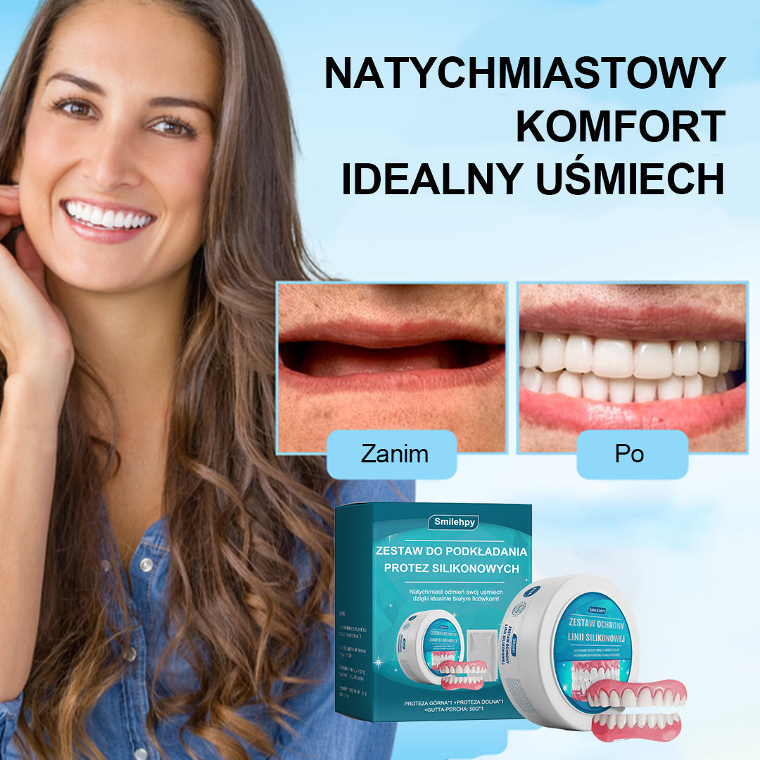 👍 [ADA Zalecane] 🌿🦷𝗦𝗺𝗶𝗹𝗲𝗵𝗽𝘆™ Zestaw do przewód protez silikonowych
