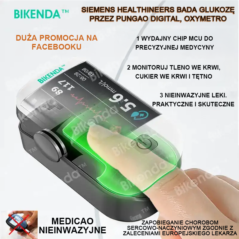Bikenda™ nowej generacji inteligentny wielofunkcyjny nieinwazyjny laserowy glukometr 👩‍💼[dokładność 99,9%]🍀