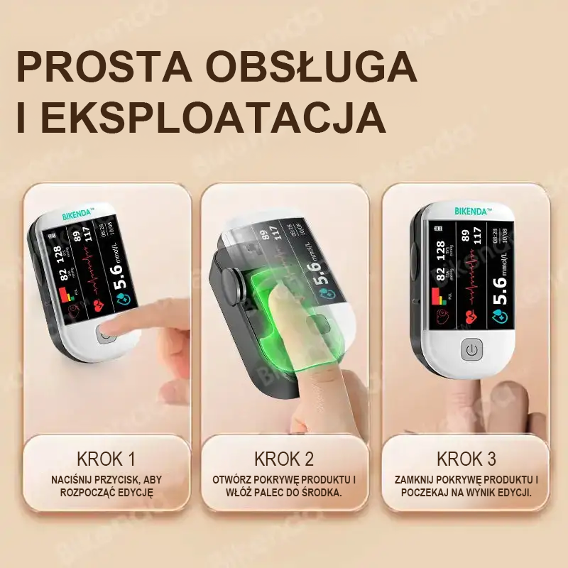 Bikenda™ nowej generacji inteligentny wielofunkcyjny nieinwazyjny laserowy glukometr 👩‍💼[dokładność 99,9%]🍀
