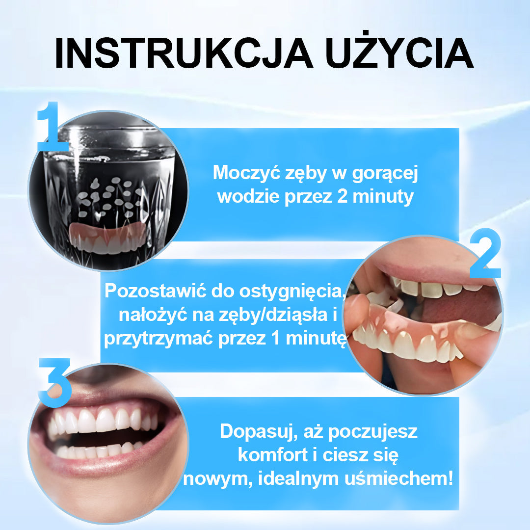 👍 [ADA Zalecane] 🌿🦷𝗦𝗺𝗶𝗹𝗲𝗵𝗽𝘆™ Zestaw do przewód protez silikonowych